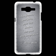 Coque Samsung Grand Prime 4G Femmes comprises Noir Citation Oscar Wilde