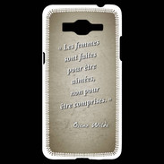 Coque Samsung Grand Prime 4G Femmes comprises Sepia Citation Oscar Wilde