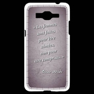 Coque Samsung Grand Prime 4G Femmes comprises Violet Citation Oscar Wilde