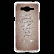 Coque Samsung Grand Prime 4G Les livres Rouge Citation Oscar Wilde