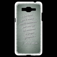 Coque Samsung Grand Prime 4G Les livres Vert Citation Oscar Wilde