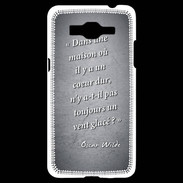 Coque Samsung Grand Prime 4G Maison coeur Noir Citation Oscar Wilde