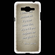 Coque Samsung Grand Prime 4G Maison coeur Sepia Citation Oscar Wilde