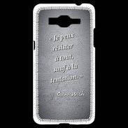 Coque Samsung Grand Prime 4G Résister Noir Citation Oscar Wilde
