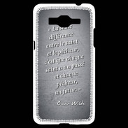 Coque Samsung Grand Prime 4G Saint pêcheur Noir Citation Oscar Wilde