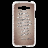 Coque Samsung Grand Prime 4G Saint pêcheur Rouge Citation Oscar Wilde