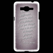 Coque Samsung Grand Prime 4G Saint pêcheur Violet Citation Oscar Wilde