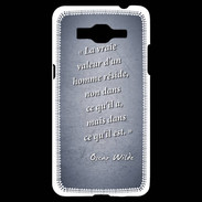 Coque Samsung Grand Prime 4G Vraie valeur Bleu Citation Oscar Wilde