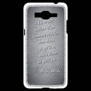 Coque Samsung Grand Prime 4G Vraie valeur Noir Citation Oscar Wilde