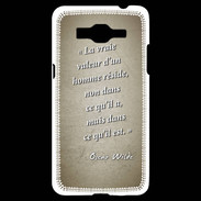 Coque Samsung Grand Prime 4G Vraie valeur sepia Citation Oscar Wilde