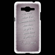 Coque Samsung Grand Prime 4G Vraie valeur Violet Citation Oscar Wilde