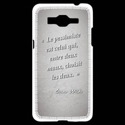 Coque Samsung Grand Prime 4G Pessimiste Gris Citation Oscar Wilde