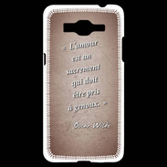 Coque Samsung Grand Prime 4G Sacrement amour Rouge Citation Oscar Wilde