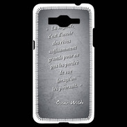 Coque Samsung Grand Prime 4G Sagesse rêves Noir Citation Oscar Wilde
