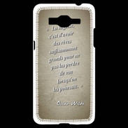Coque Samsung Grand Prime 4G Sagesse rêves Sepia Citation Oscar Wilde
