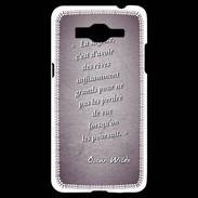 Coque Samsung Grand Prime 4G Sagesse rêves Violet Citation Oscar Wilde