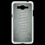 Coque Samsung Grand Prime 4G Sagesse rêves Vert Citation Oscar Wilde