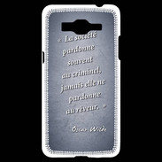 Coque Samsung Grand Prime 4G Société rêveur Bleu Citation Oscar Wilde