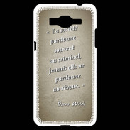 Coque Samsung Grand Prime 4G Société rêveur Sepia Citation Oscar Wilde