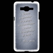 Coque Samsung Grand Prime 4G Spectateur Bleu Citation Oscar Wilde