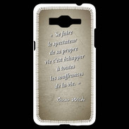 Coque Samsung Grand Prime 4G Spectateur Sepia Citation Oscar Wilde
