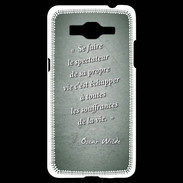Coque Samsung Grand Prime 4G Spectateur Vert Citation Oscar Wilde