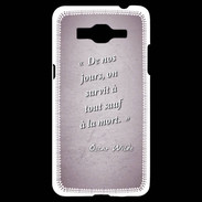 Coque Samsung Grand Prime 4G Survie mort Rose Citation Oscar Wilde