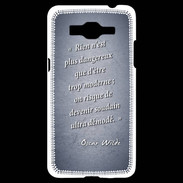 Coque Samsung Grand Prime 4G Trop moderne Bleu Citation Oscar Wilde