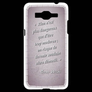 Coque Samsung Grand Prime 4G Trop moderne Rose Citation Oscar Wilde