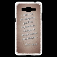 Coque Samsung Grand Prime 4G Trop moderne Rouge Citation Oscar Wilde