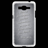 Coque Samsung Grand Prime 4G Trop moderne Noir Citation Oscar Wilde