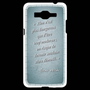 Coque Samsung Grand Prime 4G Trop moderne Turquoise Citation Oscar Wilde