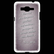 Coque Samsung Grand Prime 4G Trop moderne Violet Citation Oscar Wilde