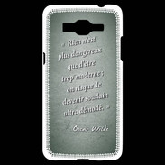 Coque Samsung Grand Prime 4G Trop moderne Vert Citation Oscar Wilde