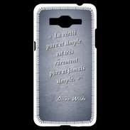 Coque Samsung Grand Prime 4G Vérité pure Bleu Citation Oscar Wilde