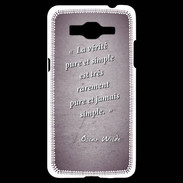 Coque Samsung Grand Prime 4G Vérité pure Violet Citation Oscar Wilde