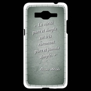 Coque Samsung Grand Prime 4G Vérité pure Vert Citation Oscar Wilde