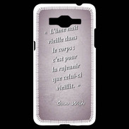 Coque Samsung Grand Prime 4G Ame nait Rose Citation Oscar Wilde