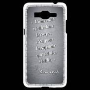 Coque Samsung Grand Prime 4G Ame nait Noir Citation Oscar Wilde