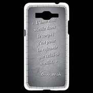 Coque Samsung Grand Prime 4G Ame nait Noir Citation Oscar Wilde