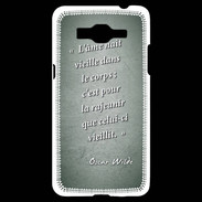 Coque Samsung Grand Prime 4G Ame nait Vert Citation Oscar Wilde