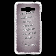 Coque Samsung Grand Prime 4G Ame nait Violet Citation Oscar Wilde