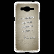 Coque Samsung Grand Prime 4G Ami poignardée Sepia Citation Oscar Wilde