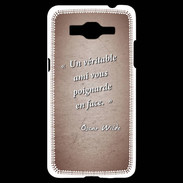 Coque Samsung Grand Prime 4G Ami poignardée Rouge Citation Oscar Wilde