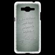 Coque Samsung Grand Prime 4G Ami poignardée Vert Citation Oscar Wilde