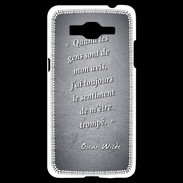 Coque Samsung Grand Prime 4G Avis gens Noir Citation Oscar Wilde