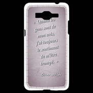 Coque Samsung Grand Prime 4G Avis gens Rose Citation Oscar Wilde