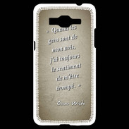 Coque Samsung Grand Prime 4G Avis gens Sepia Citation Oscar Wilde