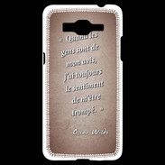 Coque Samsung Grand Prime 4G Avis gens Rouge Citation Oscar Wilde