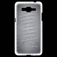 Coque Samsung Grand Prime 4G Bons heureux Noir Citation Oscar Wilde